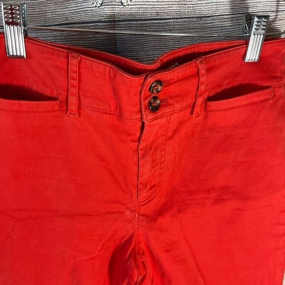 Anthropologie Orange Trouser Style Jeans Sz 2 - Picture 5 of 10